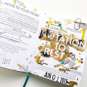 100 Days Of Less Hustle More Jesus // Day 1: Embossing Invitation