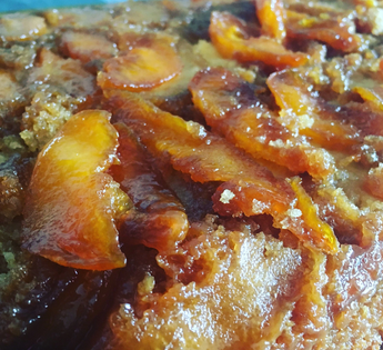 Pineapple Peach Upside Down Cake