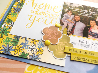 Home Is Wherever I Am With You - Scrapbooking Process Video (Wild Whisper)